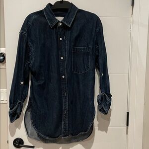 Citizens Of Humanity Dark Denim Button-Down Shirt